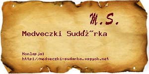 Medveczki Sudárka névjegykártya